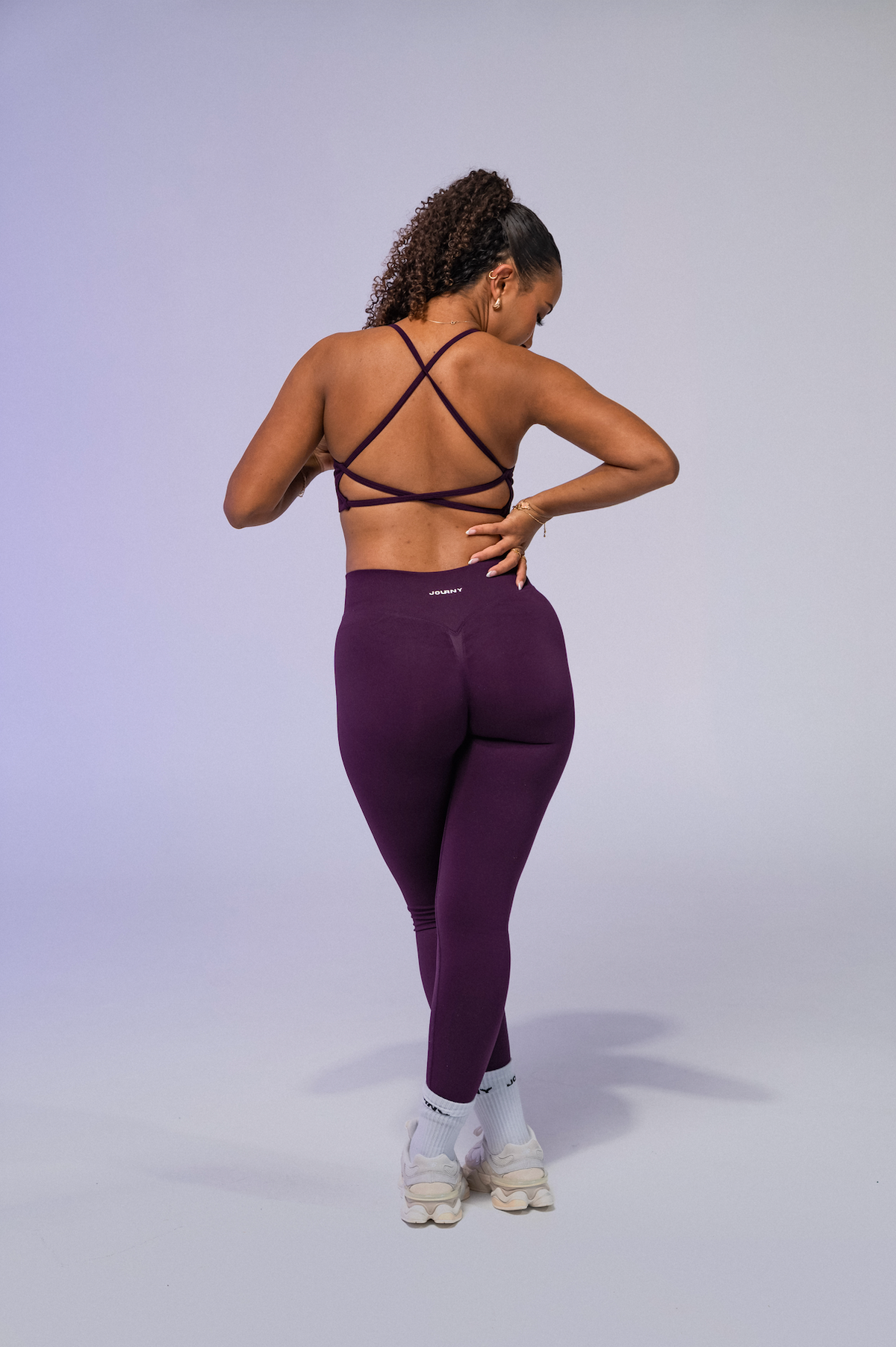 Contour Leggings - Grape
