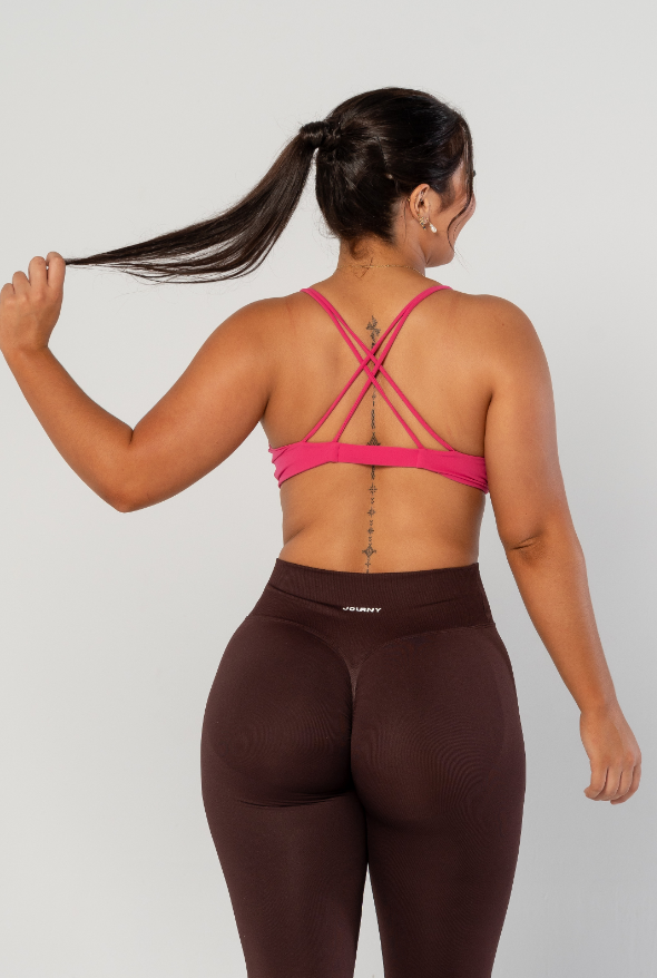 Elevate Twist crop - Fuchsia