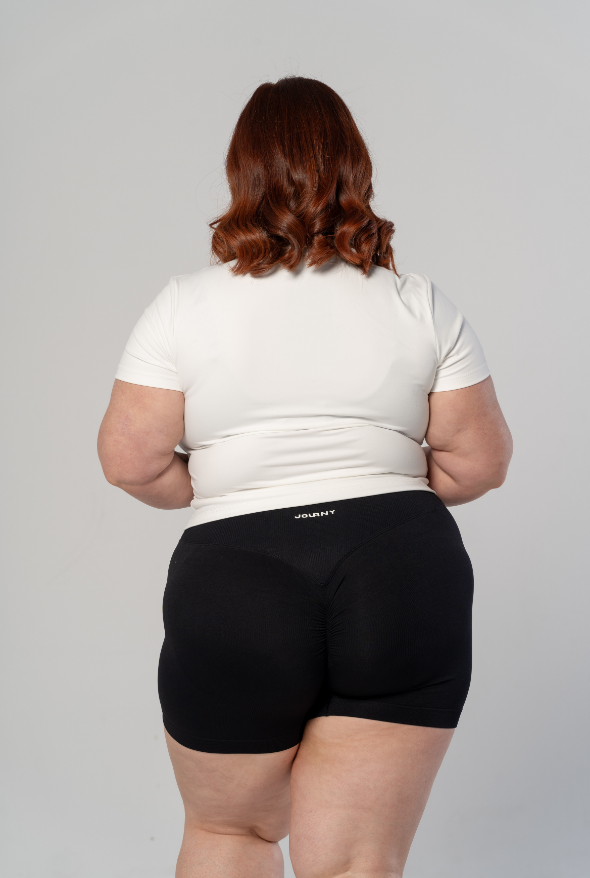 V Front Essential Shorts - Black