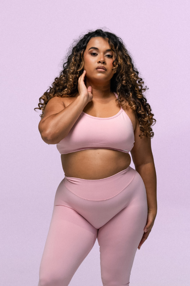 Crossback Crop - Olivia Pink